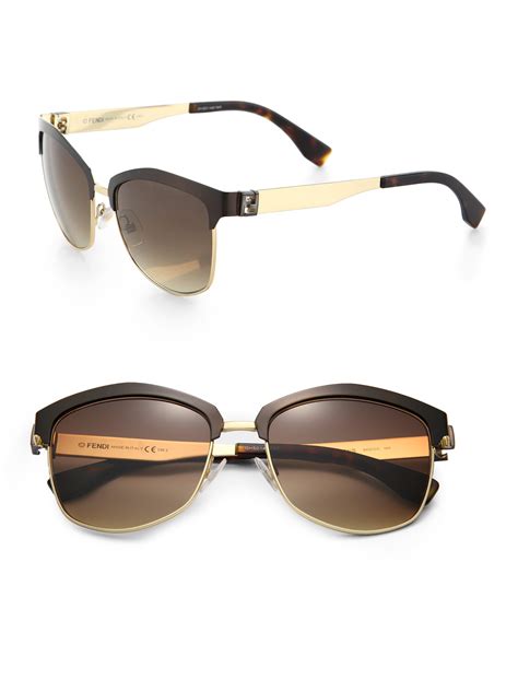 fendi mens sunglasses aviator|Fendi oversized 56mm sunglasses.